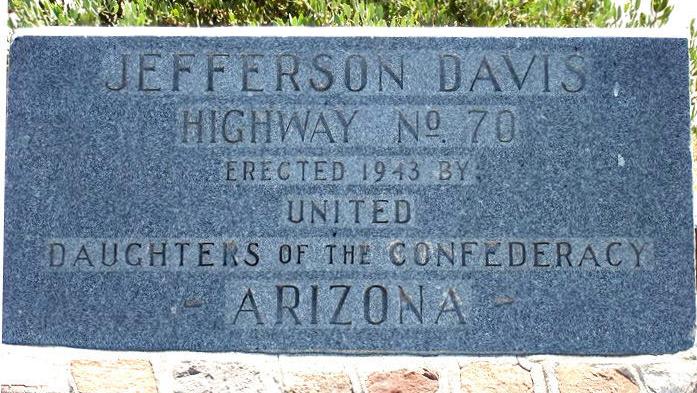 Jefferson Davis Highway 'no longer exists' in Arizona — but its marker will stay